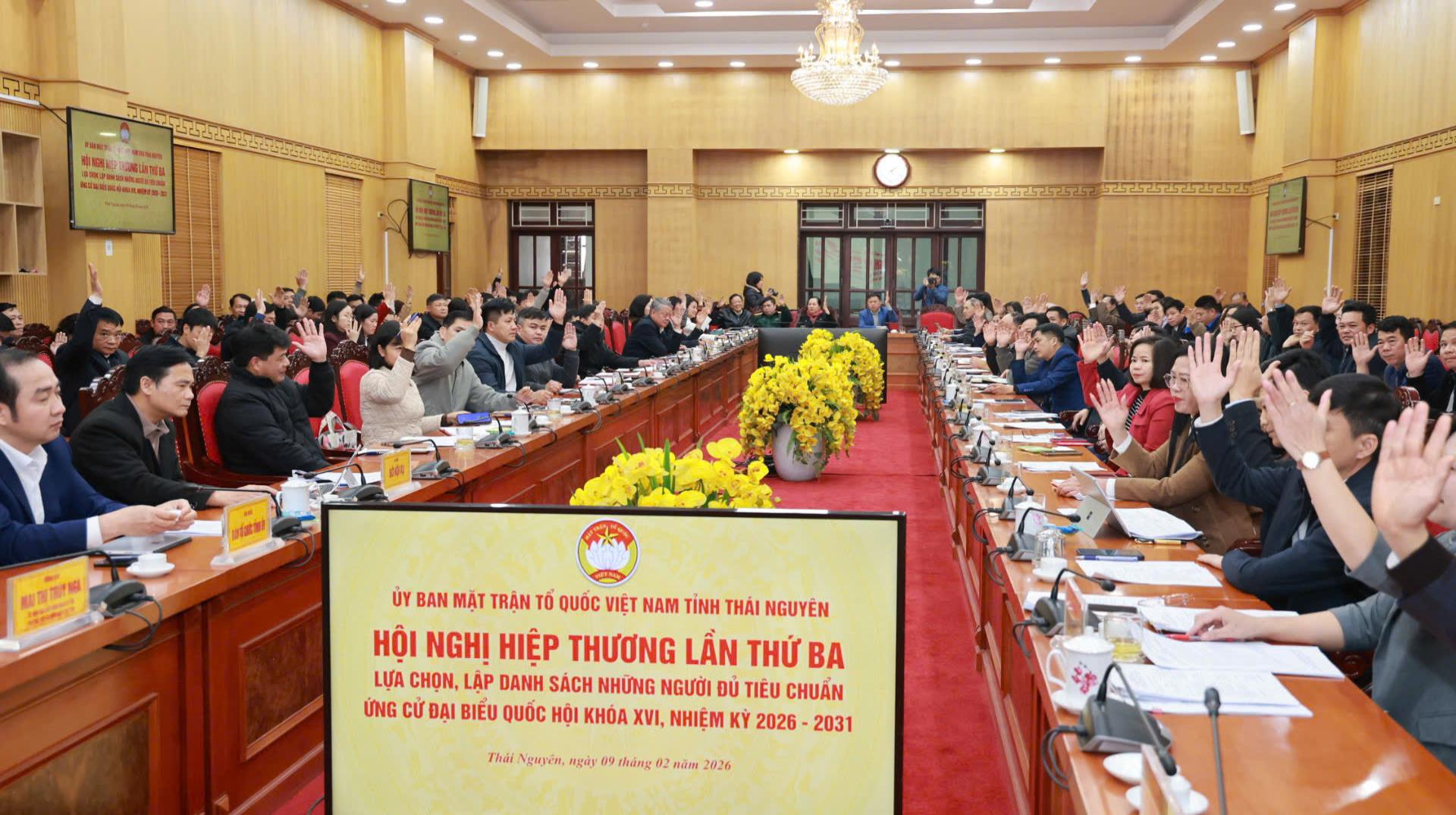 Ủy ban bầu cử tỉnh Thái Nguyên công bố danh sách chính thức những người ứng cử đại biểu Hội đồng nhân dân tỉnh Thái Nguyên khóa XV, nhiệm kỳ 2026 - 2031 theo từng đơn vị bầu cử